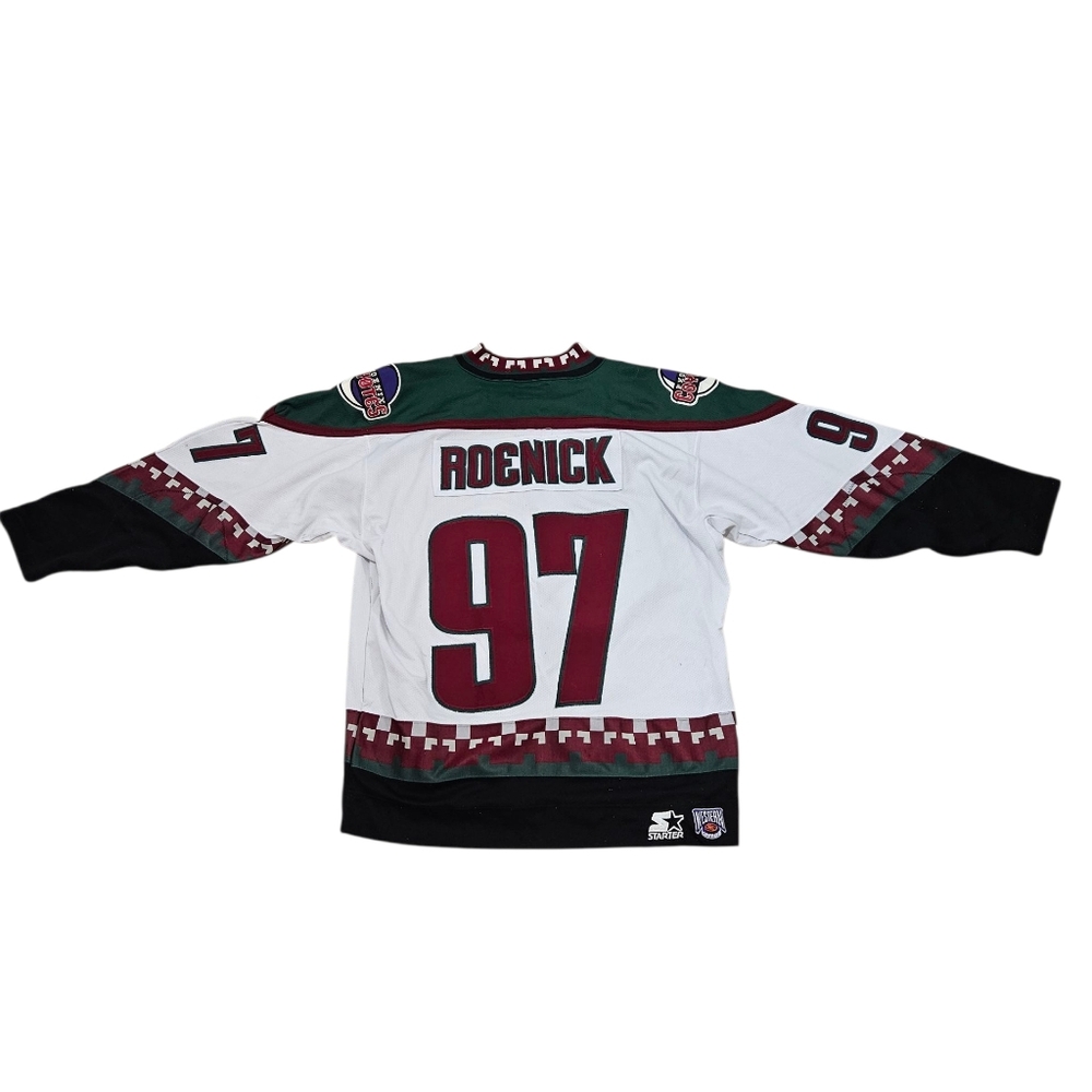 Vintage 1990s Starter Phoenix Coyotes Jeremy Roenick Kachina Jersey – Size L - Picture 6 of 10